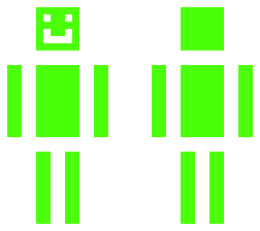 retro green skin