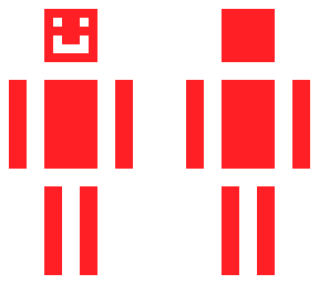 retro red skin