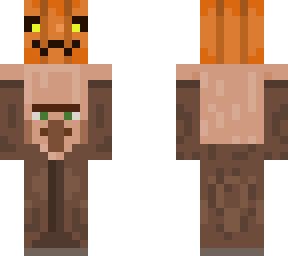 villager holding pumpkin