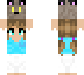a girl & a cat