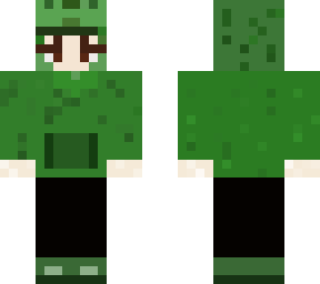 a girl with the frog hoodie on :d
