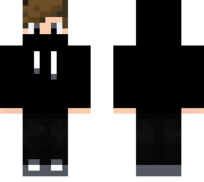 black sweatshirt w/ mask