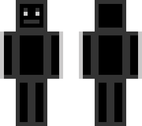 black with grey outline