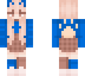 blue cat girl
