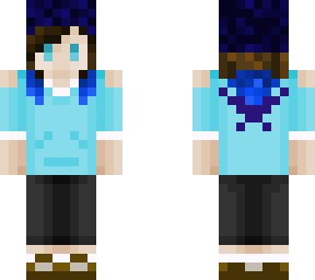 blue girl with beanie