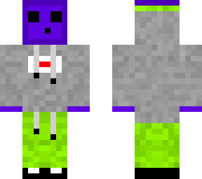 blue slime in hoodie