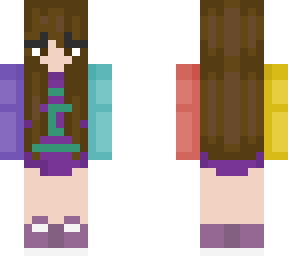 brown haired girl in karl jacobs hoodie