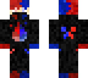 classic blue/red fire skin