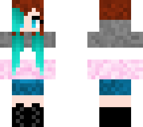 cool girl blue hair