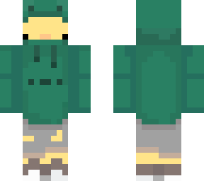 duck in frog hoodie