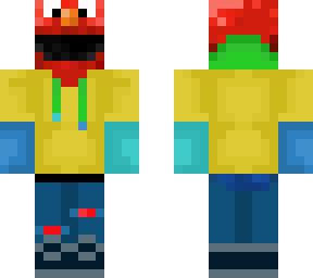 elmo with cool hoodie