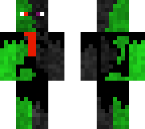 ender/zombie in ripped suit