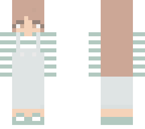 girl in jean dress (or overalls)