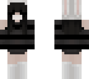 goth girl with bunny hat (edited someone else's)