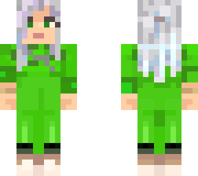 green jumpsuit