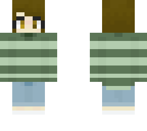 green sweater... person
