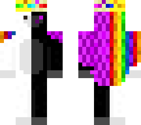 half rainbow half ender hedgehog