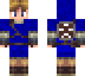 link (in blue clothes)