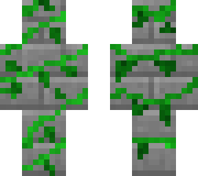 overgrown statue