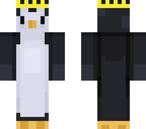 penguin with a crown