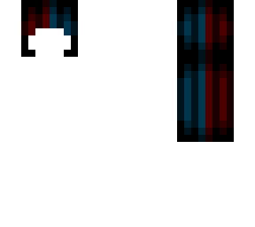 red blue hair