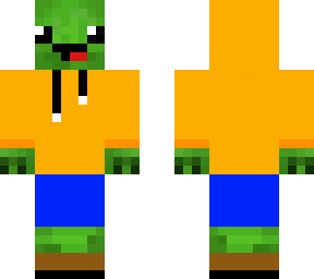 toitle with orange hoodie