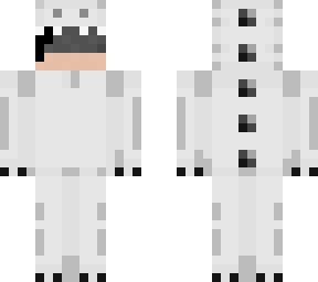 black and white dino costume
