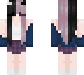 black and white pastel devil girl
