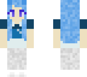 blue girl skin