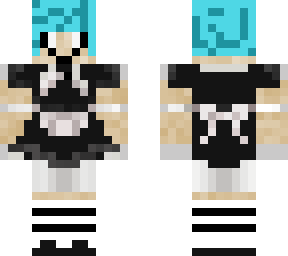 blue hair maid