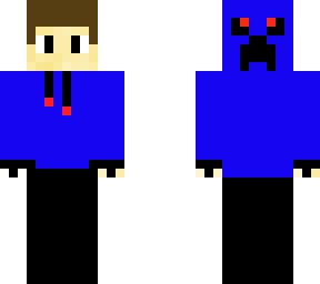 blue hood boy