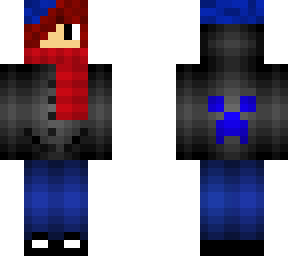 bluered hair winter