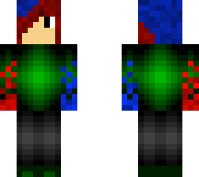 bluered hair with bluered magic