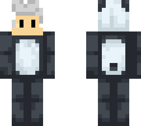 boy in a panda onesie