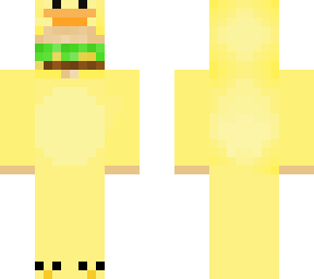 burger in a duck onesie