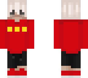 cringe eboy, not much, red shirt, light hair