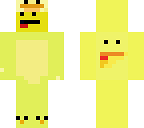 dunger boy wearing duck costume