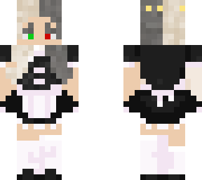 female ranboo in maid outfit