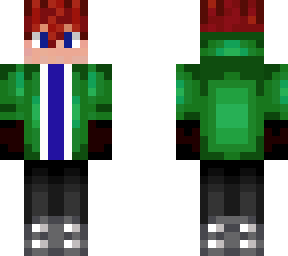 green jacket boy skin
