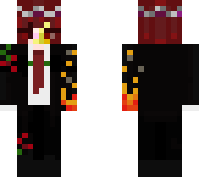 Half Blaze 2 Minecraft Skin