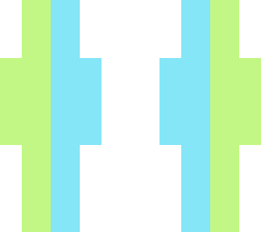 half green half blue