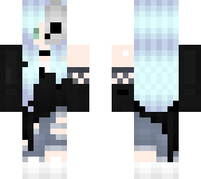 Skull On Half Of Face Minecraft Skins