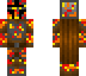 mandalorian in molten armour