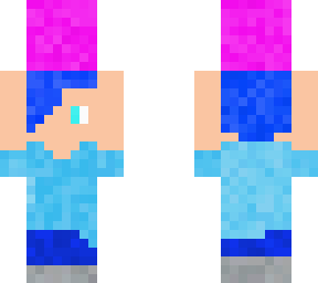 me with a pink wool block