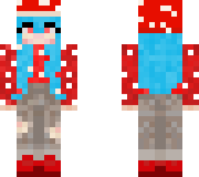 not mine - mushroom girl edit w blue hair