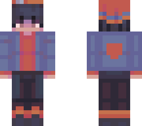 orange and blue