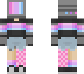 pastel bi***ual tv head