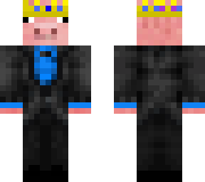 pig in blue