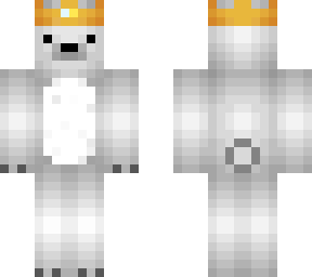 polar bear with crown
