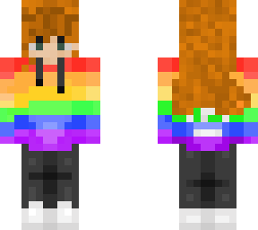 rainbow sweater redhead